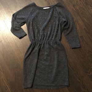 Ann Taylor LOFT beaded sweater dress size XS